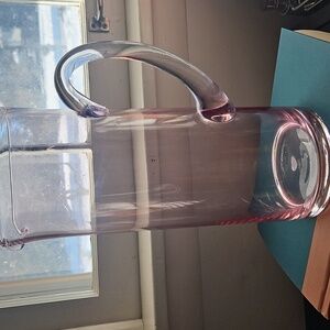 Cupcakes And Cashmere Pink Glass Pitcher: 11"